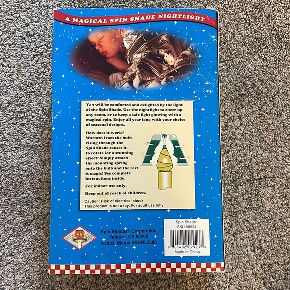 Spin shades night light with revolving shades cintage - Picture 2 of 2